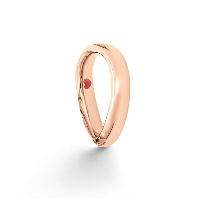 Love 7 18K polierter Rosegold Ring