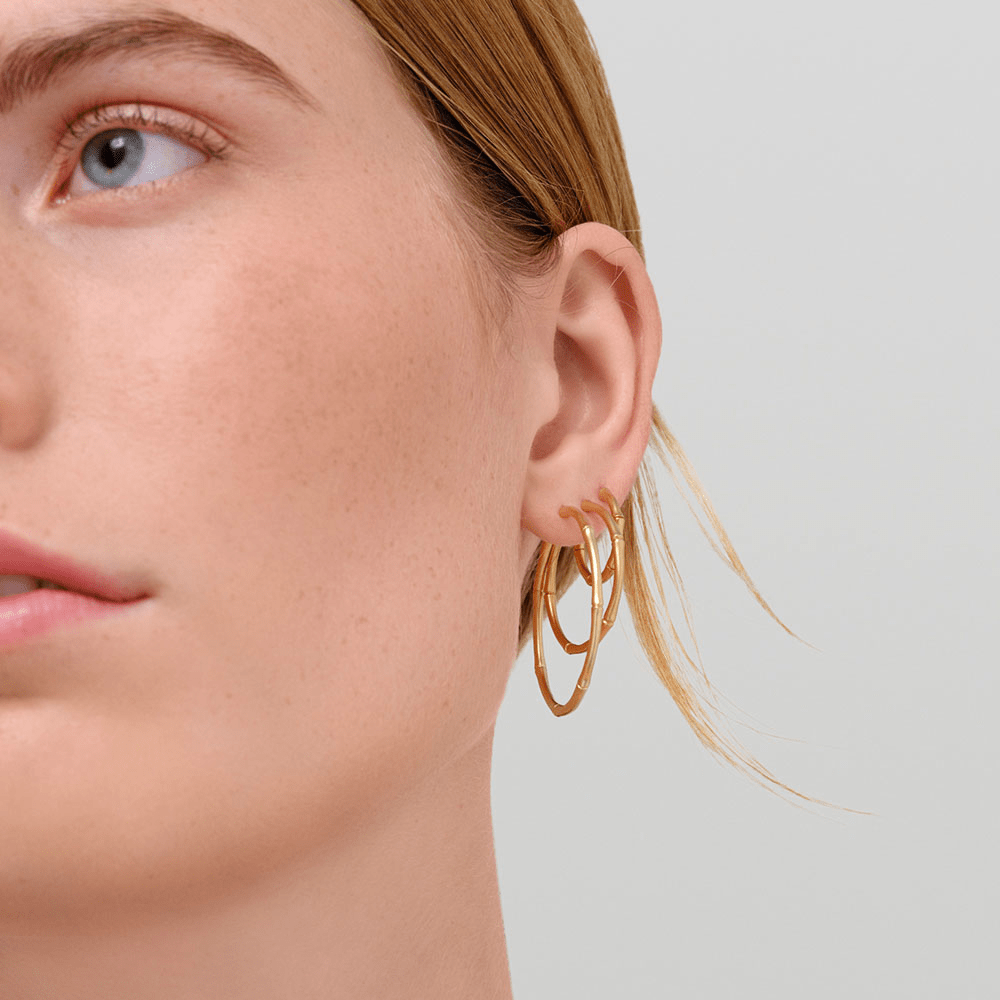 Bambus kleine 14k Gold Reifen