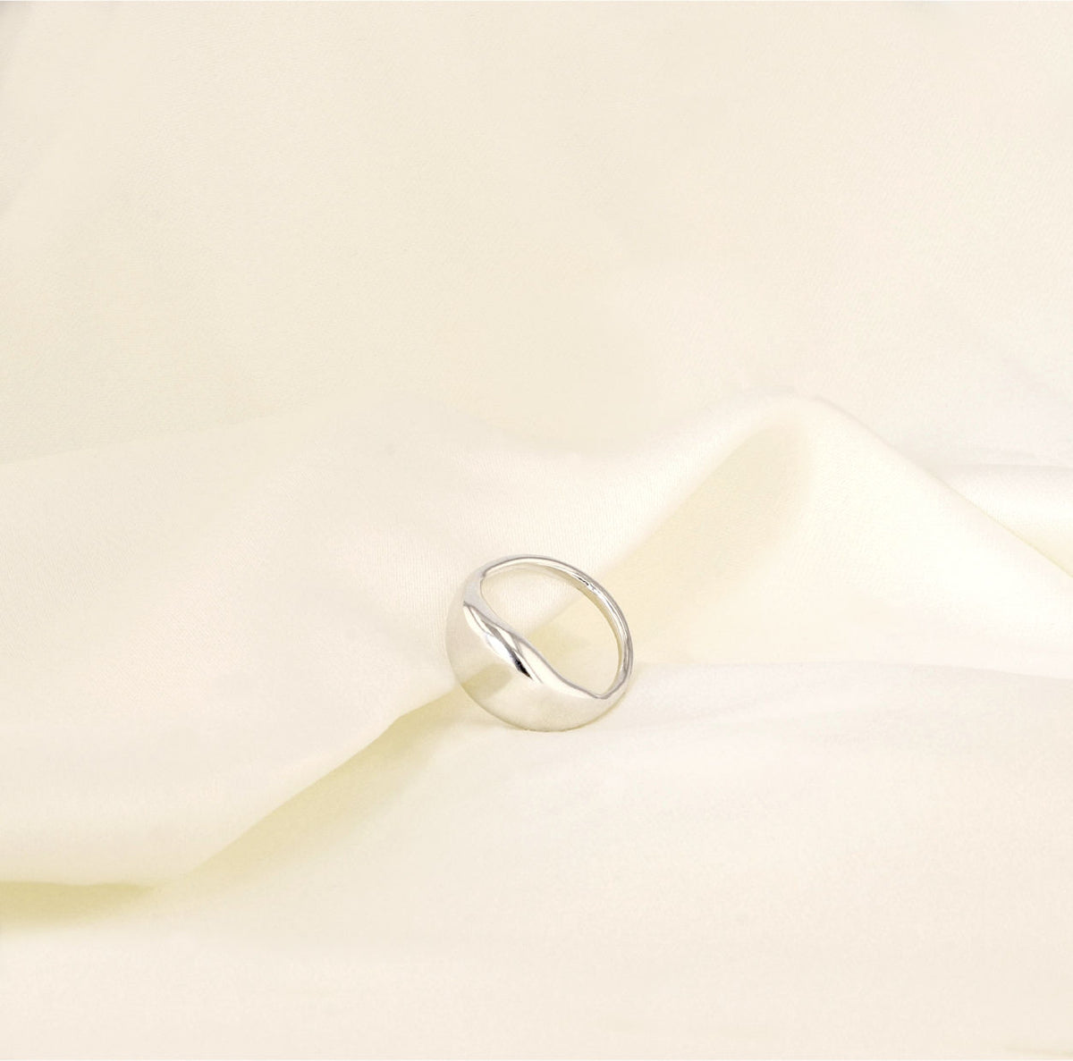 Puka Silver Ring