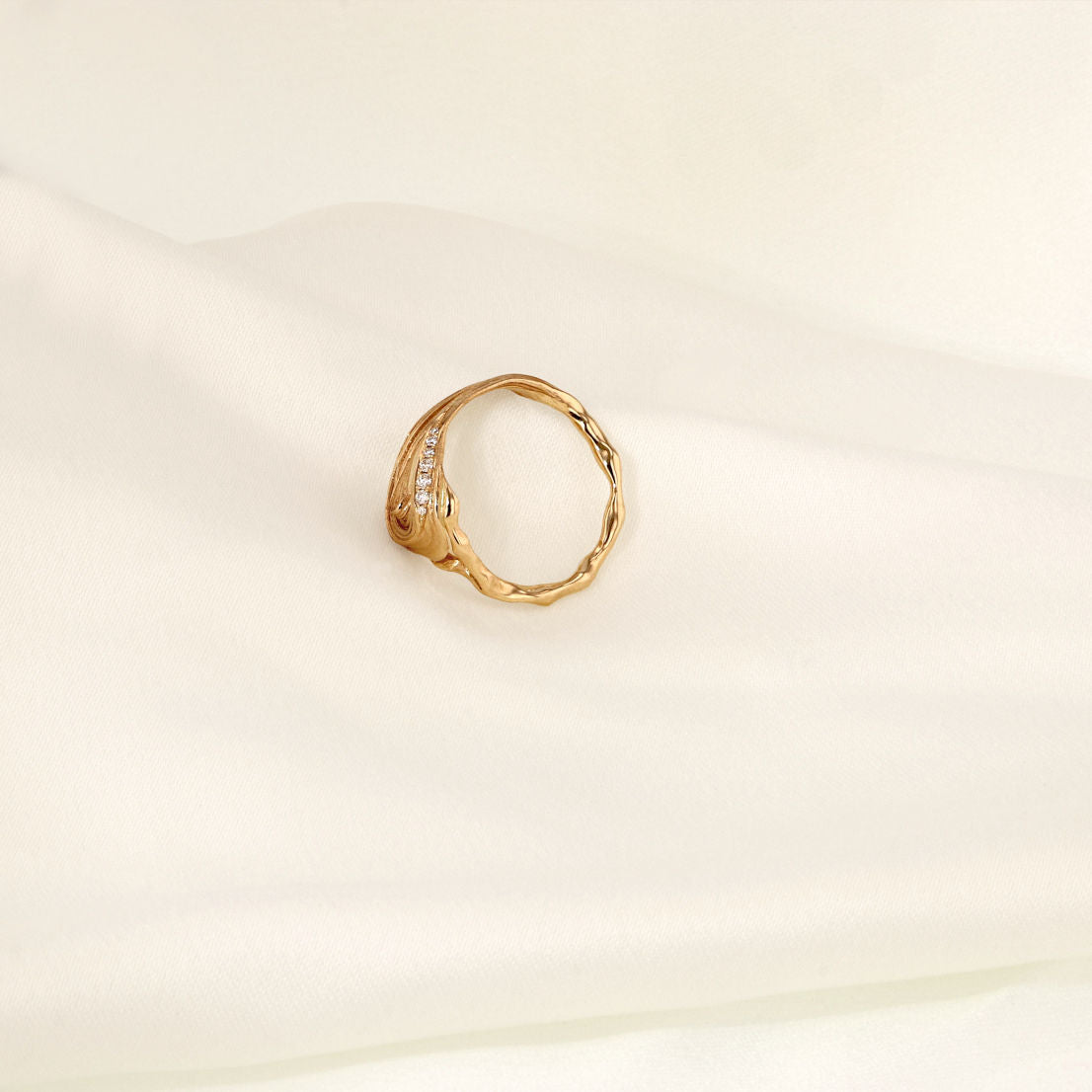 Ora Pavé-Goldring aus 14K