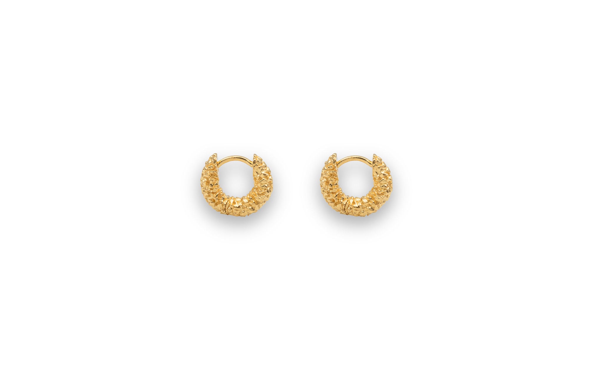 Ix Rot Gold IX Studios IX Zoe 22k Gold Plated Hoop | The Jewellery Room