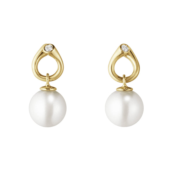 Magic 18K Gold Earrings w. Pearls