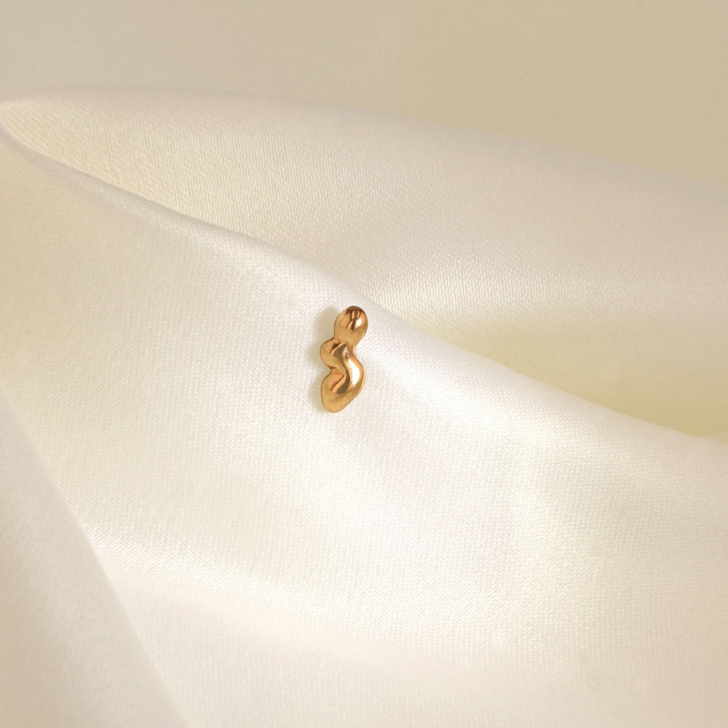 Spuma II 14K Gold Stud