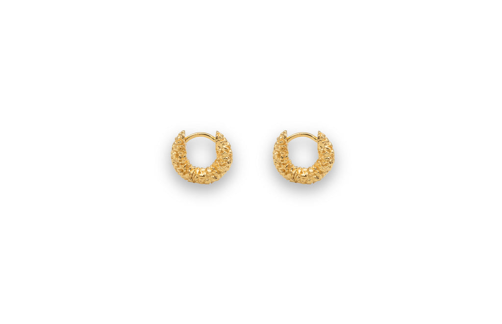 IX Zoe 22k Gold Plated Hoop