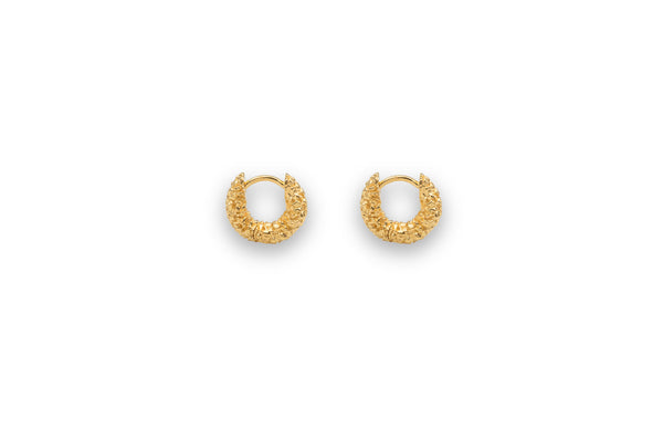 IX Zoe 22k Gold Plated Hoop