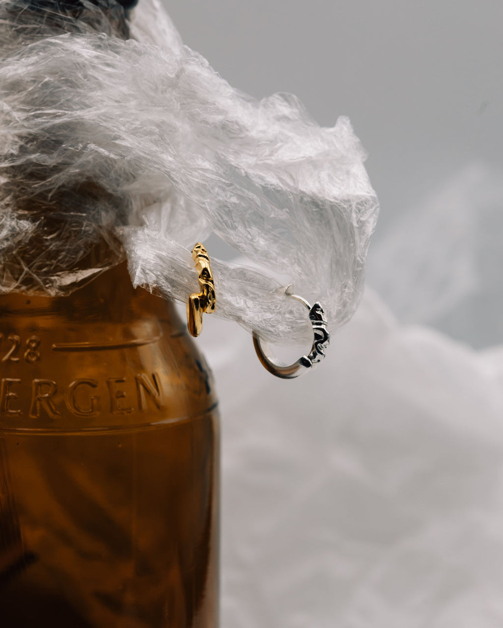 Ix rustikaler silberner Reifen