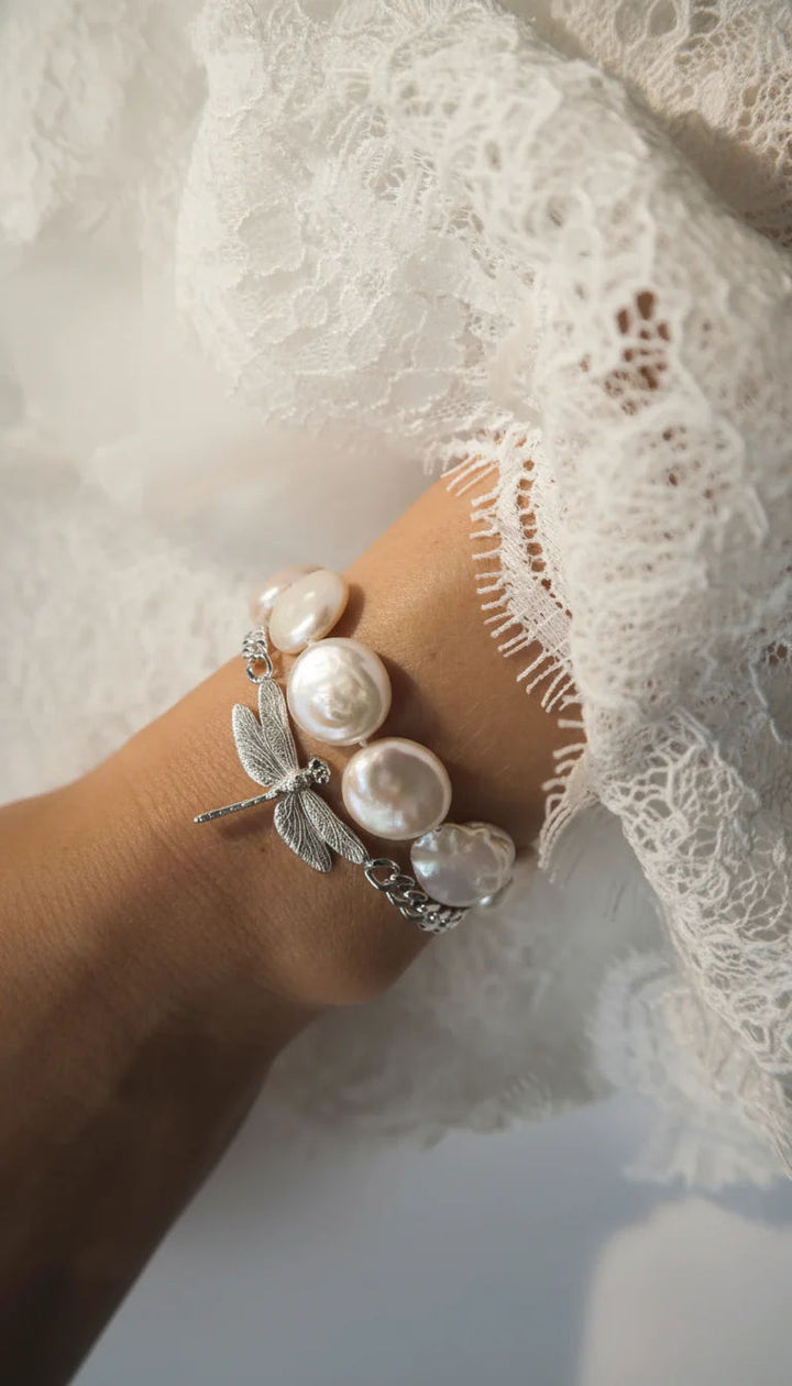Dragonfly Silver Bracelet