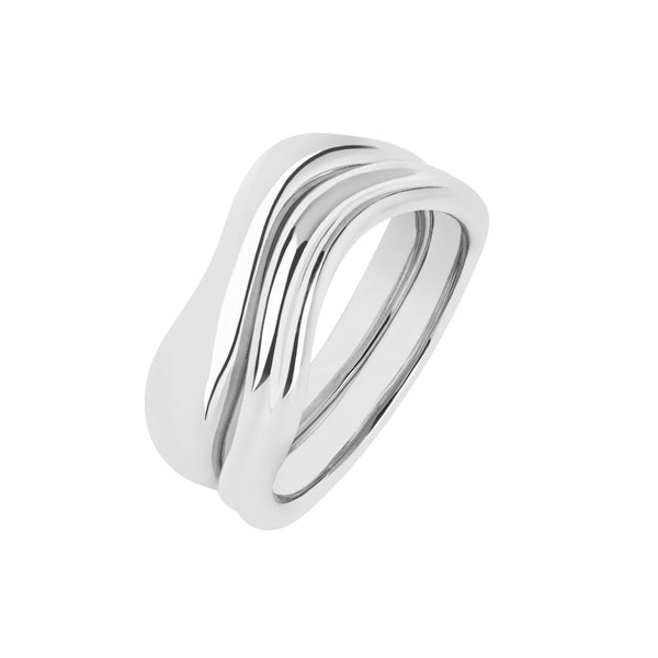 Vayu Silver Ring Stack