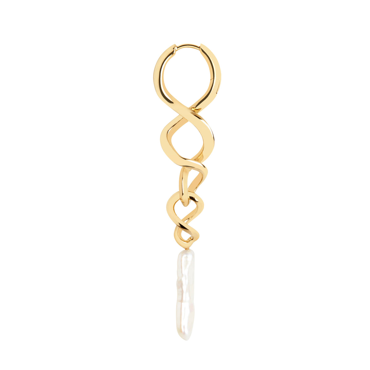 Tornado Gold Plated Earring