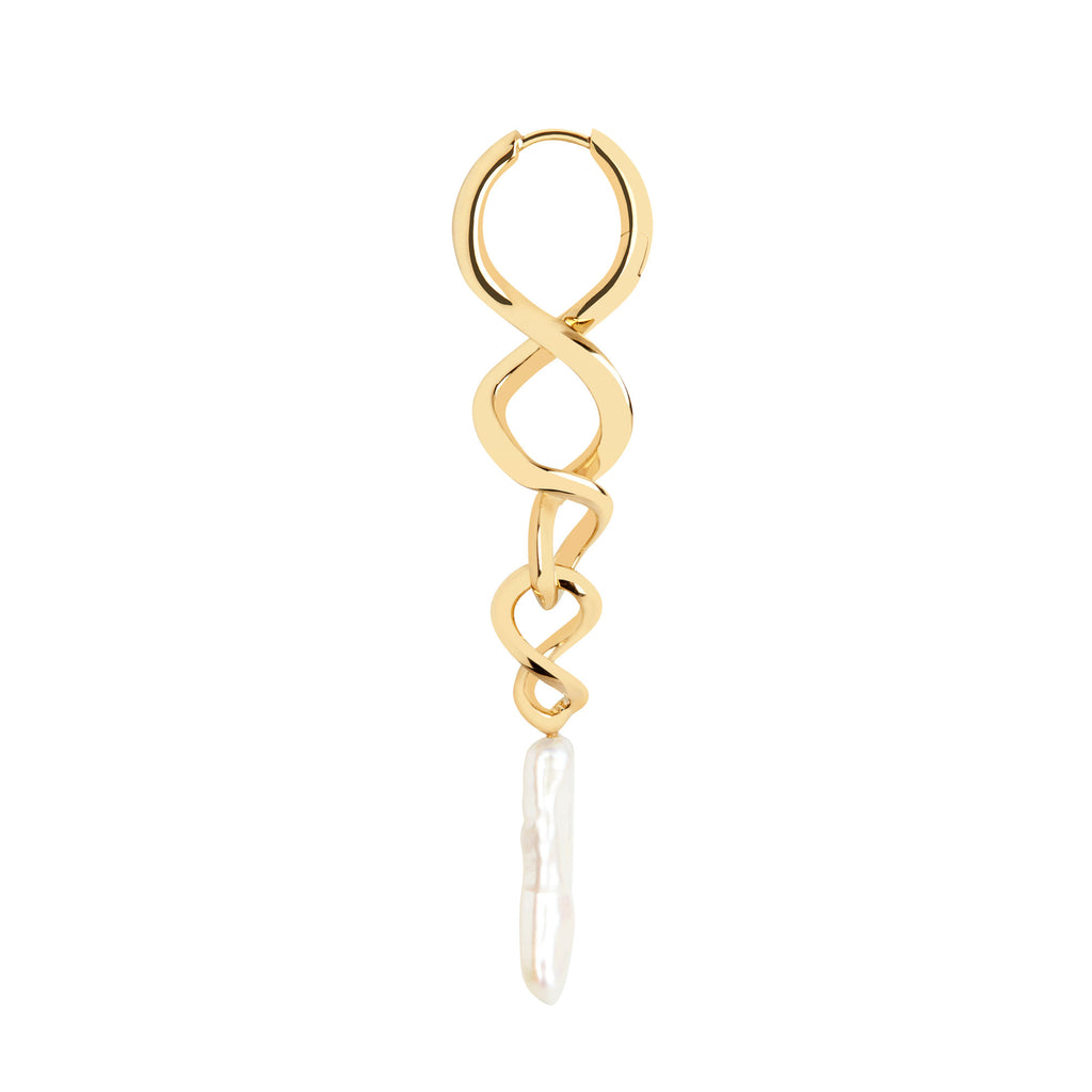 Tornado Gold Plated Earring