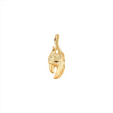Young Fish Medium Claw 18K Gold Pendant