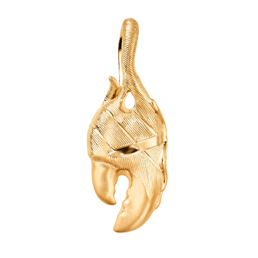 Young Fish Medium Claw 18K Gold Pendant