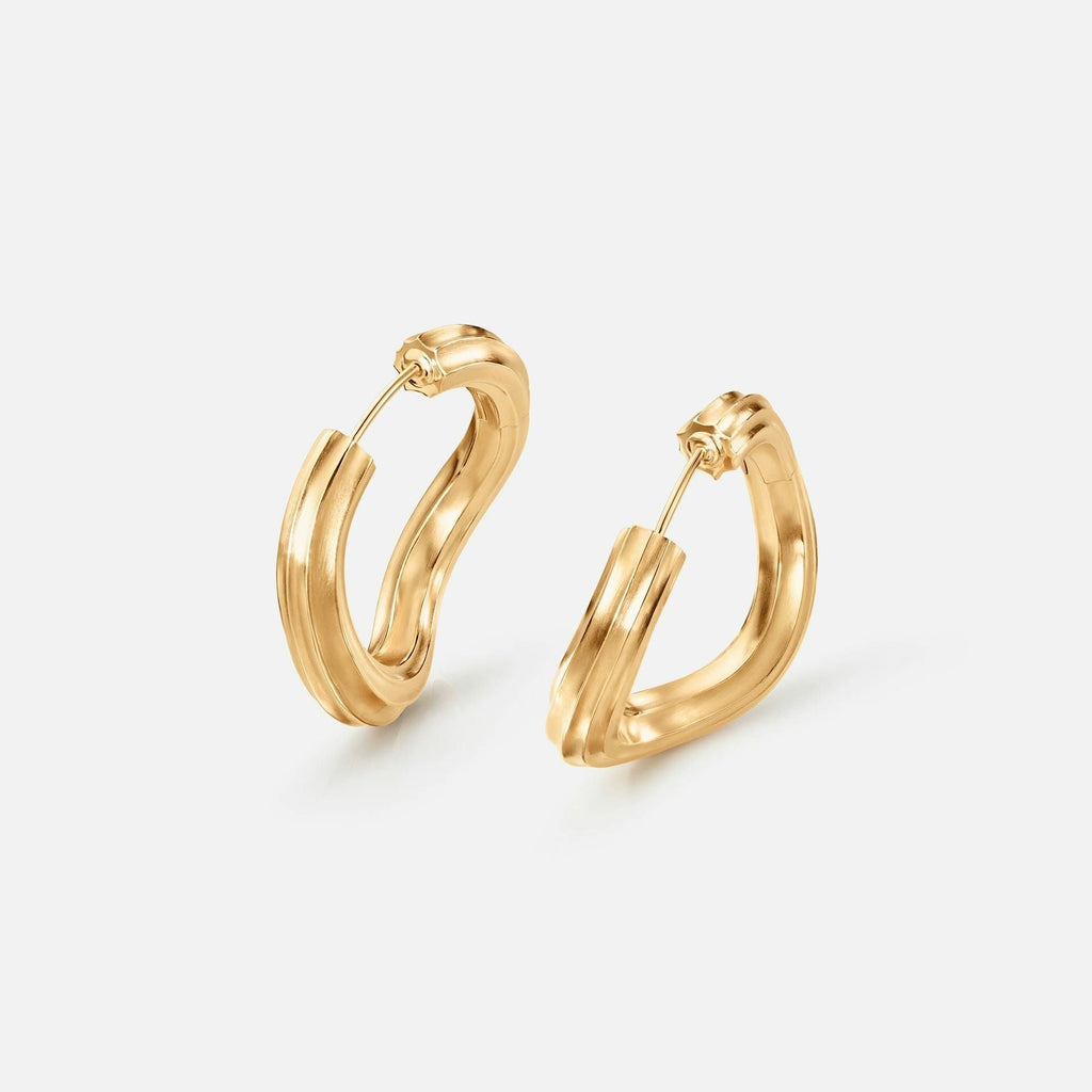 Under The Sea Large 18K Gold Hoops