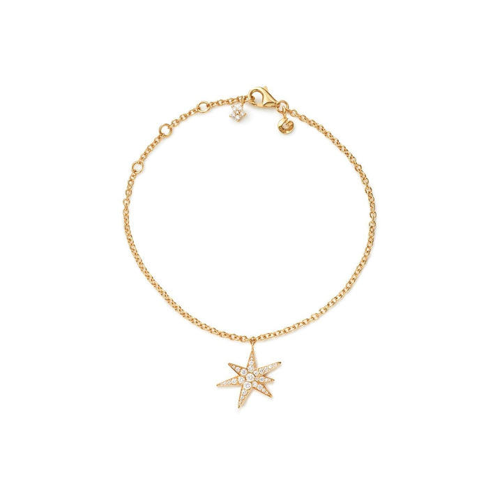 Funky Sterne 18K Gold Armband W. 0,21 CT -Diamanten