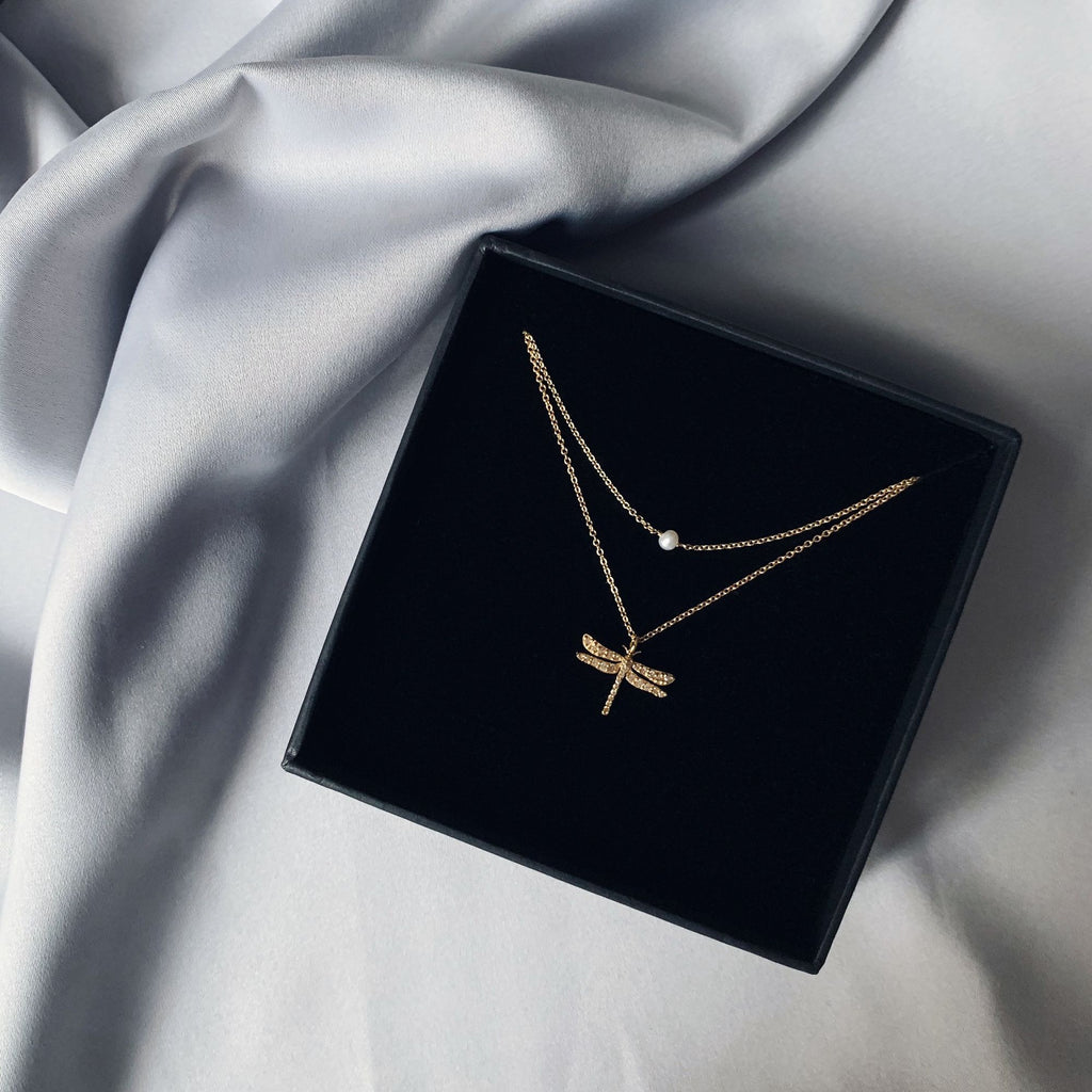 Klassische PerlenHalskette I Vergoldet