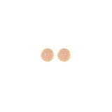Lotus 18K Gold Studs w. Moonstones
