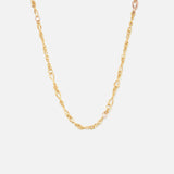 Liebe Mini 18k Gold & Rosegold Halskette