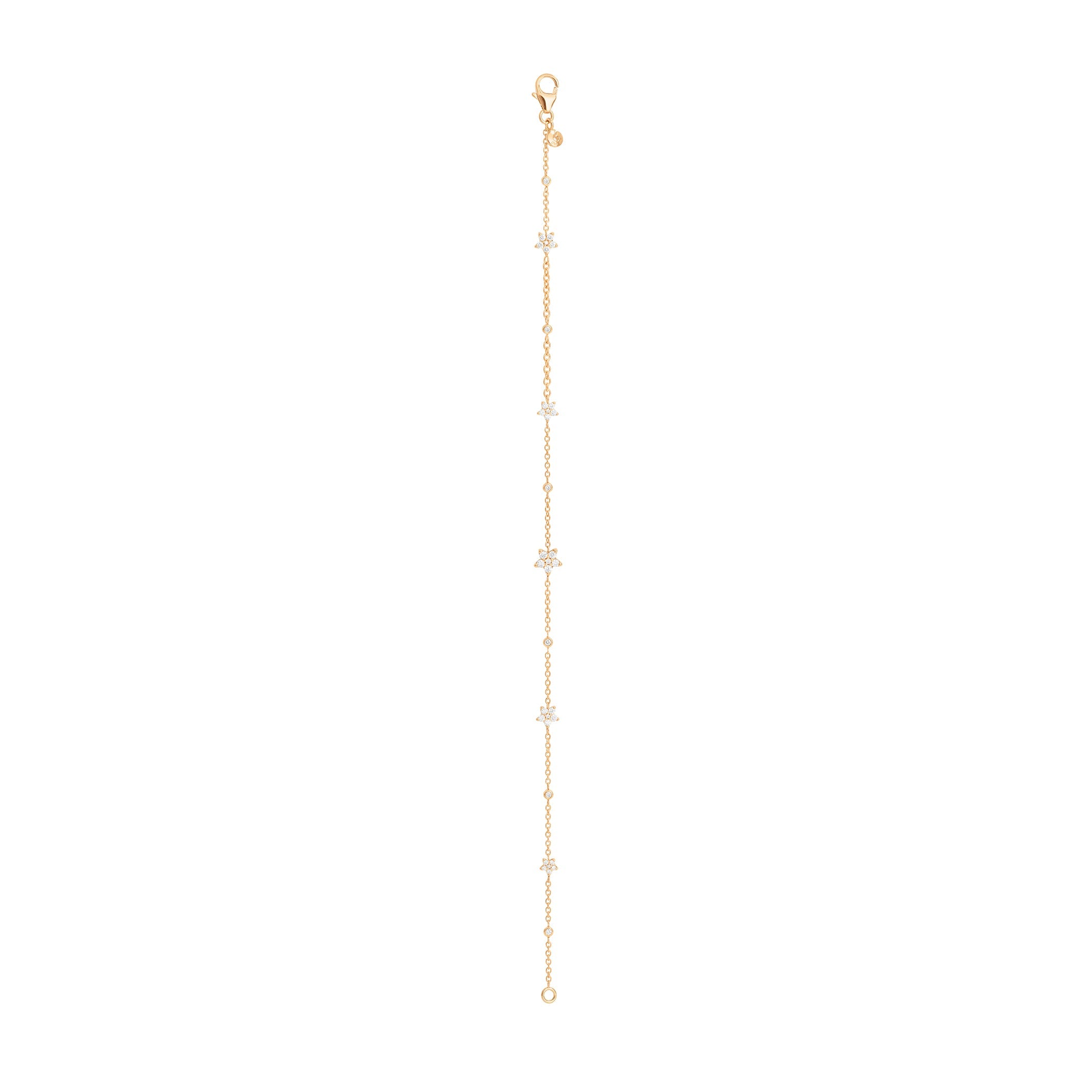 Shooting Stars 18K Gold Bracelet w. Diamonds