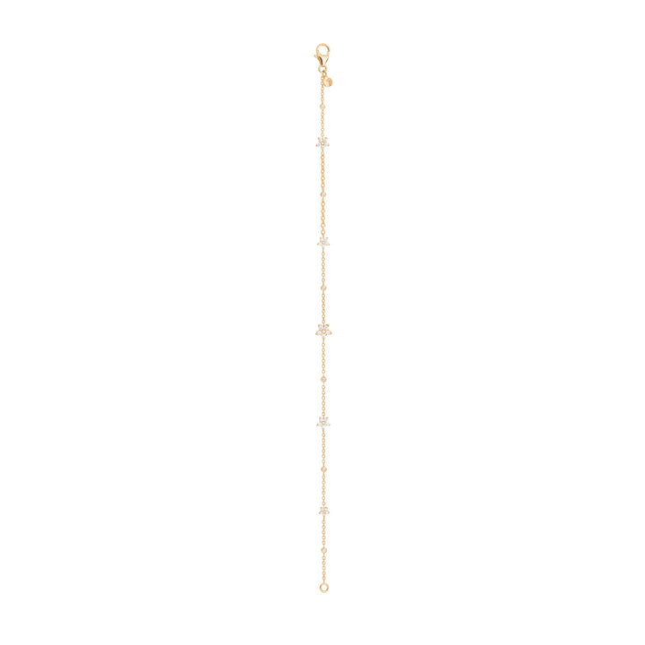 Shooting Stars 18K Gold Bracelet w. Diamonds