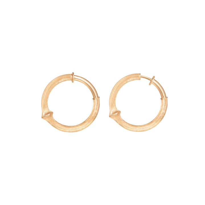 Large Nature 18K Gold Hoops