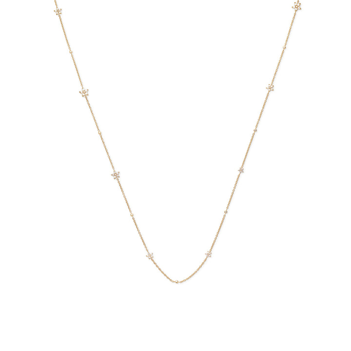 Shooting Stars Collier 18K Gold Necklace w. 0.86ct Diamonds
