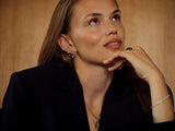 Shooting Star 18K Gold Earring Pendant w. Diamonds