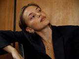Shooting Star 18K Gold Earring Pendant w. Diamonds