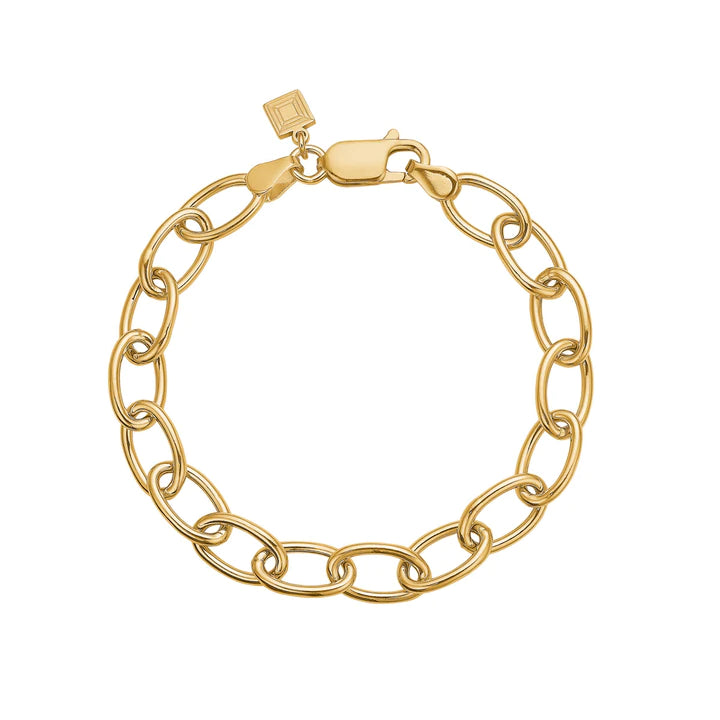 Big links 18K Forgyldt Armbånd
