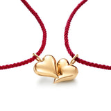 Red Heart 18K Gold Bracelet w. Magnet