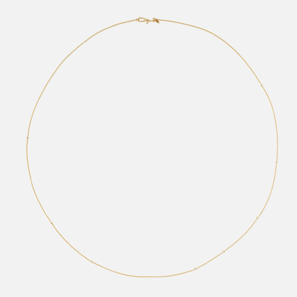 Collier 18K Gold Necklace w. Diamonds