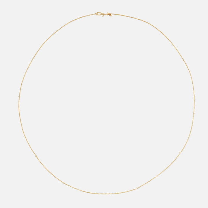 Collier 18K Gold Necklace w. Diamonds
