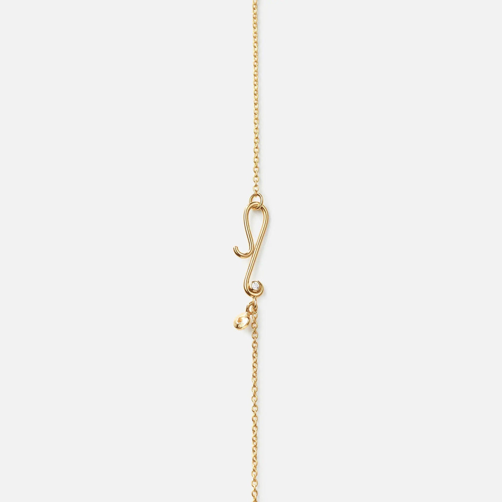 Collier 18K Gold Necklace w. Diamonds