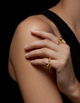 Claw Gold Plated Ring