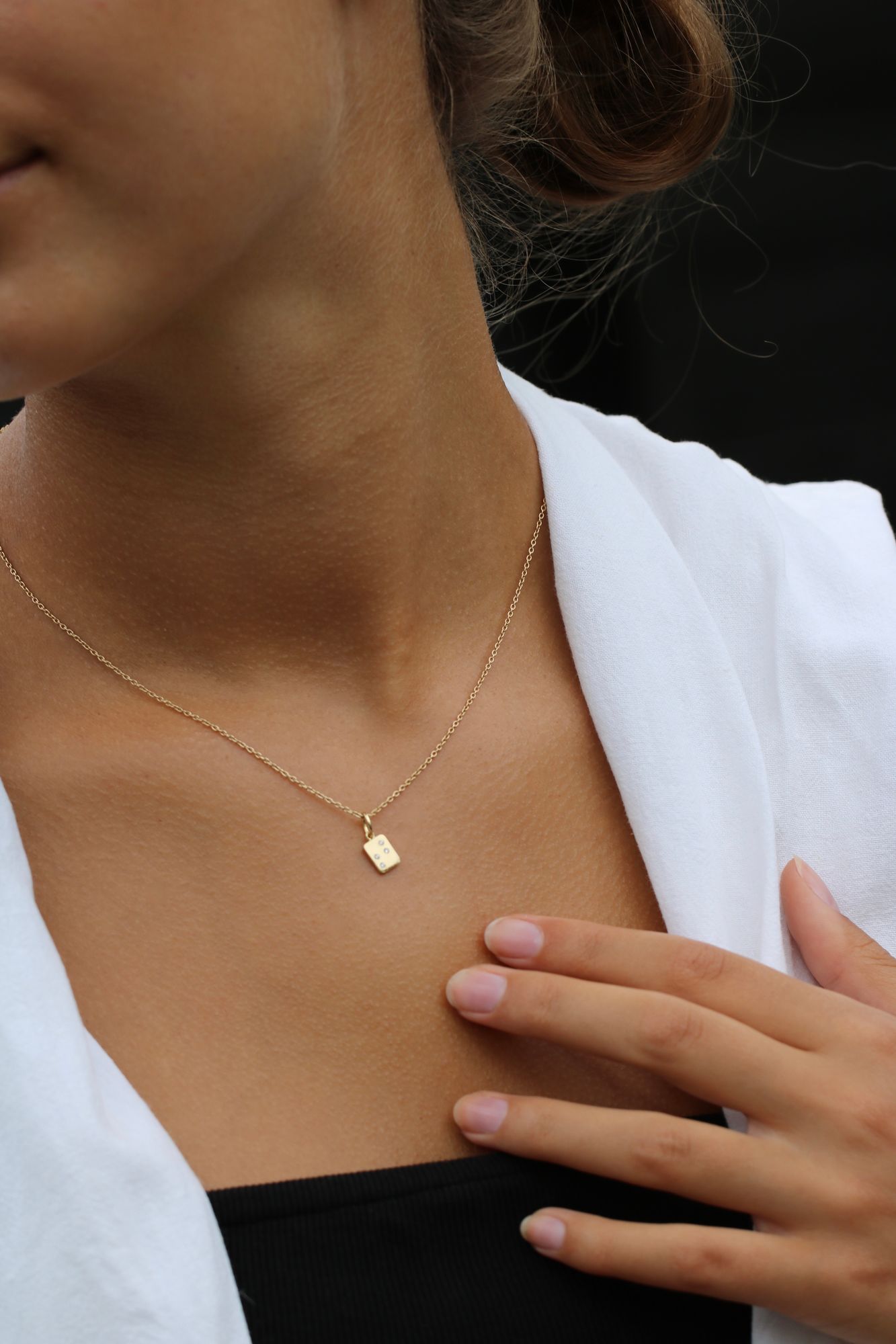 My Secret N 18K Gold Pendant w. Diamonds