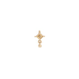 Dala Droplet Princess Beaded Stud 9K Gold Stud