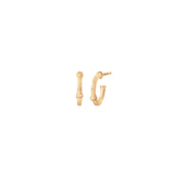 Nature 18K Gold Hoops