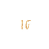 Nature 18K Gold Hoops