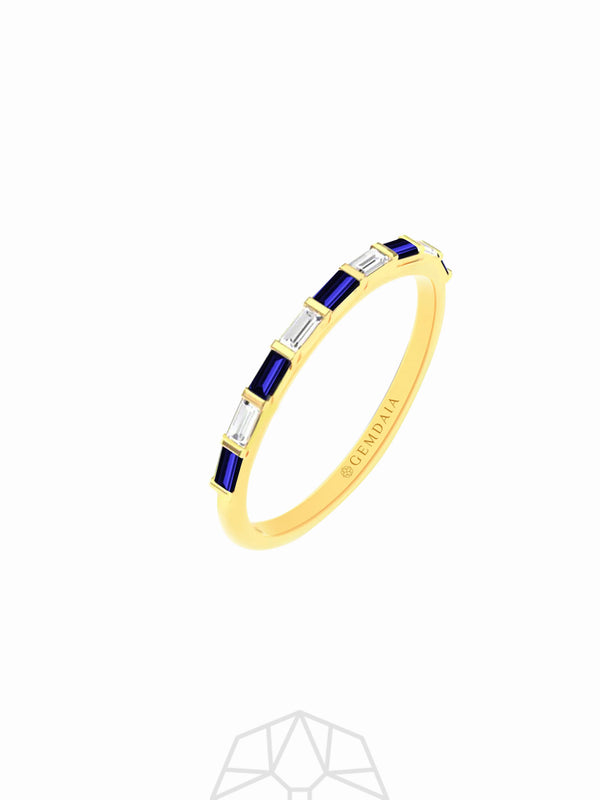 Sapphire Serenity 14K Gold Ring