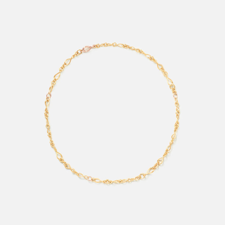 Love Mini 18K Gold & Rosegold Necklace