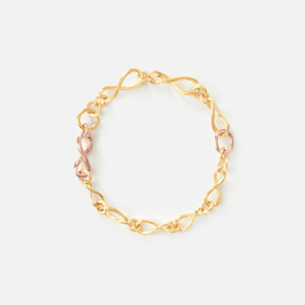 Love Mini 18K Gold & Rosegold Bracelet