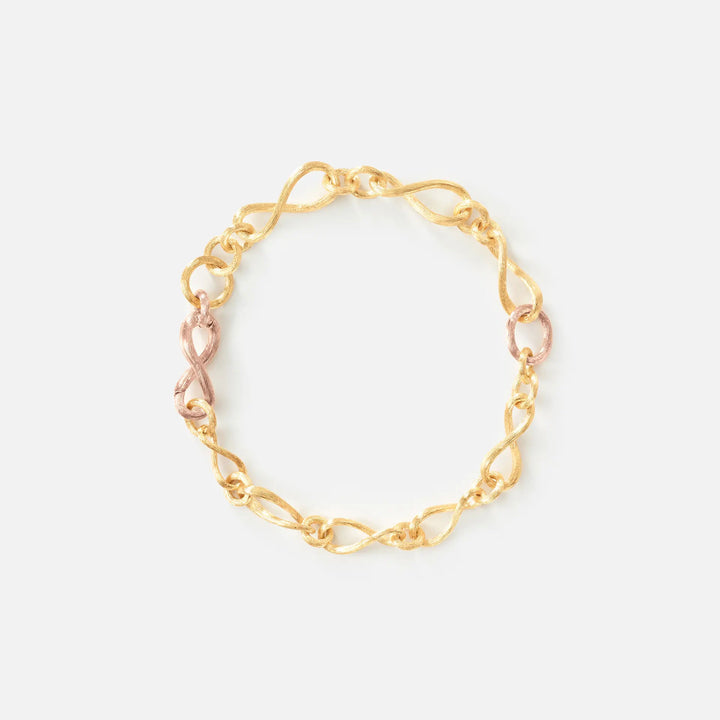 Love Mini 18K Gold & Rosegold Bracelet