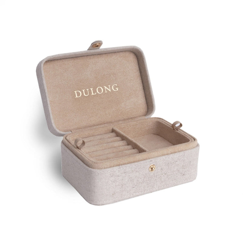 Travel Linen Jewelry Box