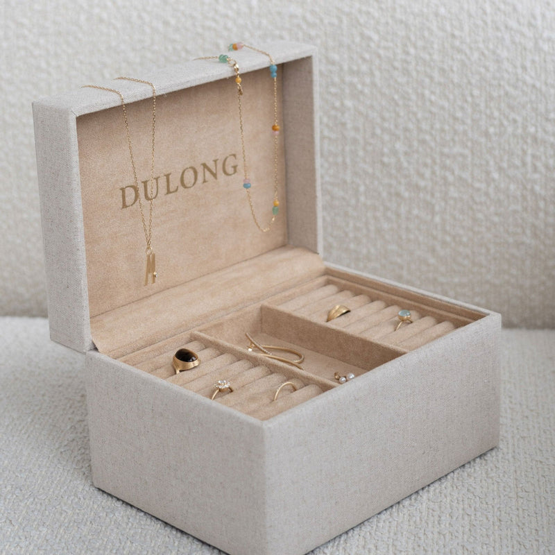 Linen Jewelry Case