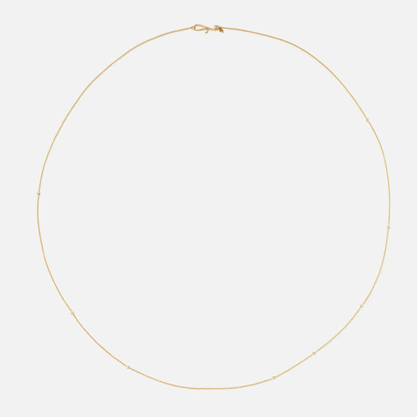 Collier 18K Gold Necklace w. Diamonds