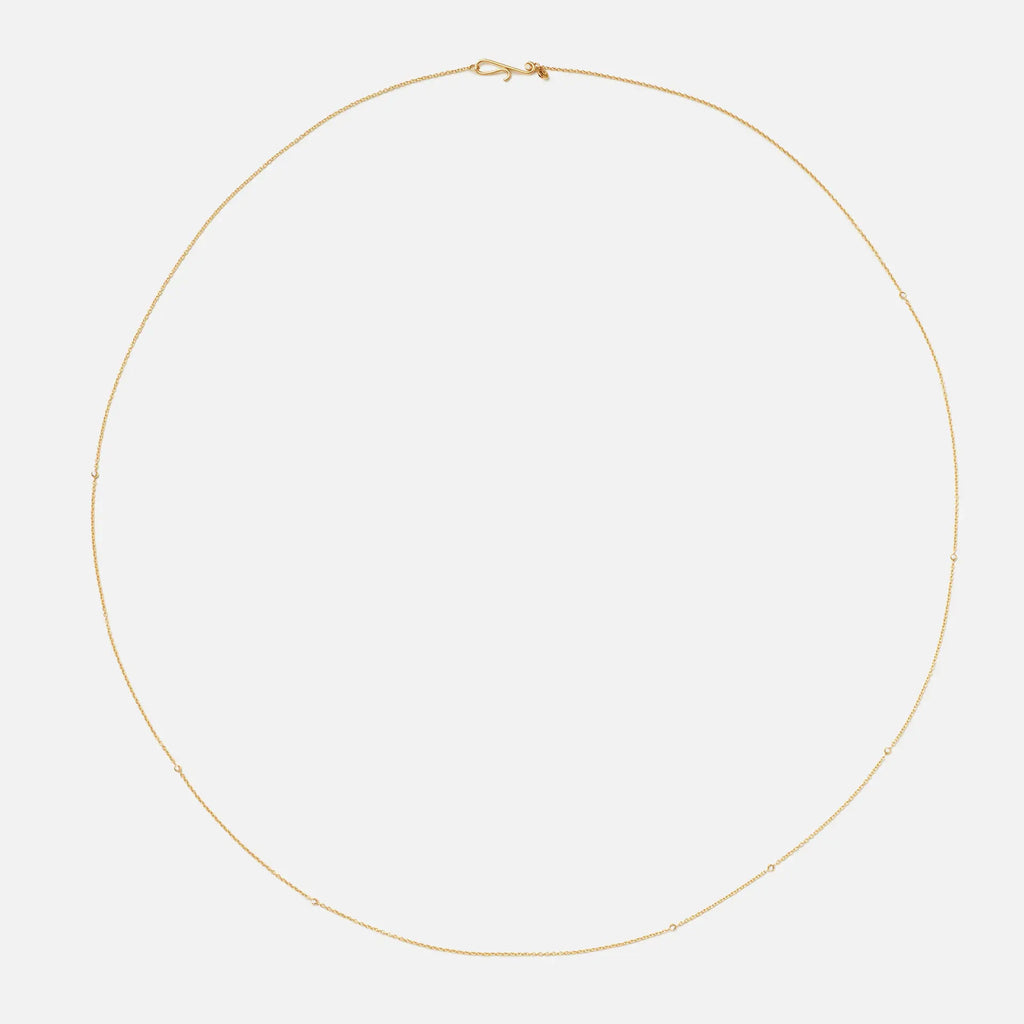 Collier 18K Gold Necklace w. Diamonds