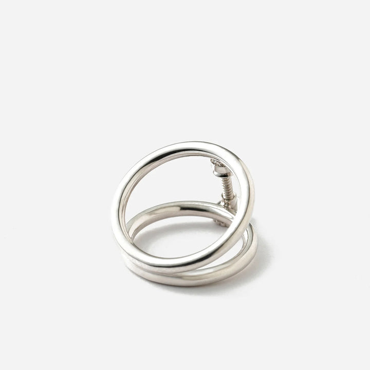 Clip Thick S Sølv Ørering