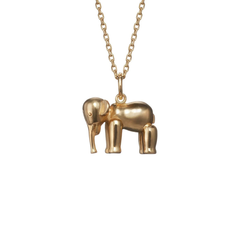 Elefant 14K Gold Halskette