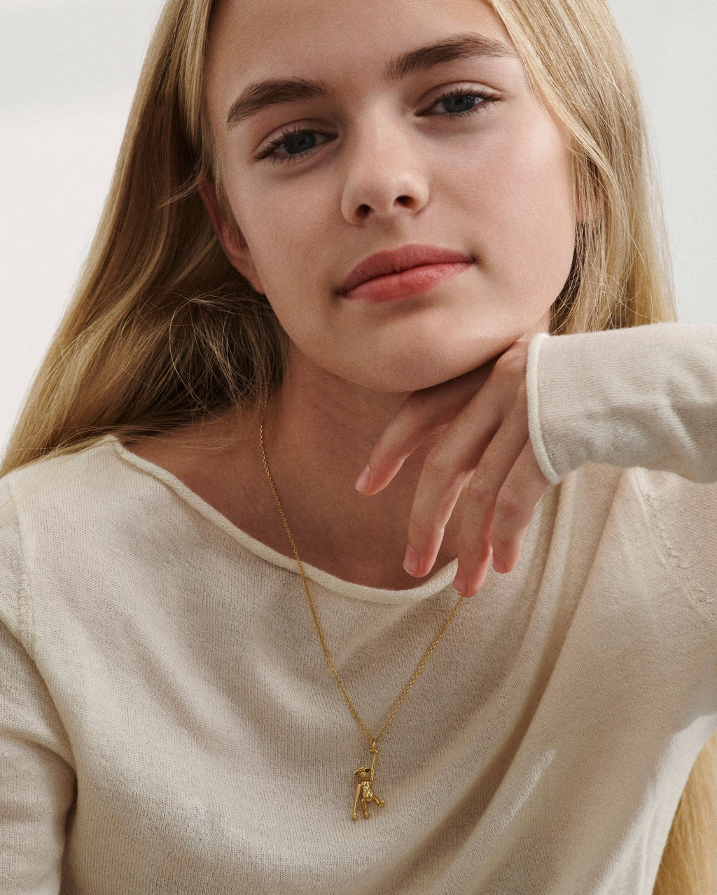 Monkey 9K Gold Necklace