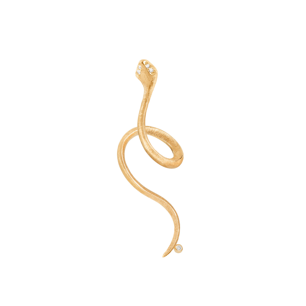 Snake Ohrring aus 18K Gold I Diamanten
