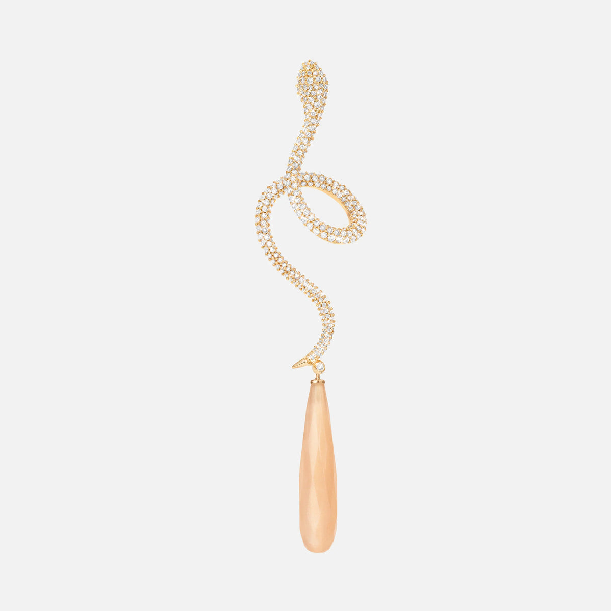 Snakes Pavé Ohrring aus 18K Gold I Diamanten